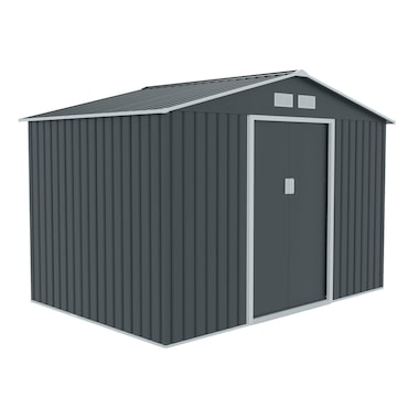 HATTORO S200 XXL metalen Gereedschapsschuur tuinhuisschuur prieel grijs