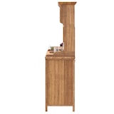 thumbnail of Merax Gartenschrank, Outdoor Küchenschrank, Tannenholz, Werkzeugschrank mit 3 Schubladen, 3 Fächern & Metall-Lochwand, Naturholzfarbe