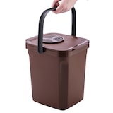 thumbnail of Caixote do lixo orgânico com filtro de carvão ativo. Capacidade 10 litros. Cor marron. DENOX.