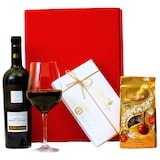 thumbnail of Geschenkset Mailand | Geschenkkorb gefüllt mit Rotwein & Lindt Pralinen