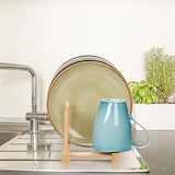 thumbnail of Relaxdays Tellerständer, für 10 Teller, Schneidebretter, Topfdeckel, Abtropfgestell Geschirr, Bretthalter Bambus, natur