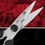 thumbnail of Fmprofessional Forbici da cucina professionale con apribottiglie, inox ed abs, dimensioni 19 cm