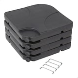 thumbnail of Aktive Garden Soporte parasol rellenable cuadrado 4 piezas