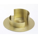 thumbnail of Kerzenhalter Messing gold matt, für Ø 8 cm Kerzen, Anlasskerzen
