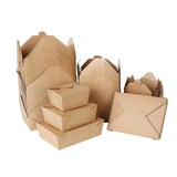 thumbnail of DeinPack Take Away Box I Bio Speisebox mit Faltdeckel 1600 ml I Pappschachtel rechteckig 200 Stück