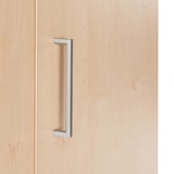 thumbnail of Armário com portas 78x90x45cm estrutura lateral + prateleiras cor branco / tampa + frente cor faia