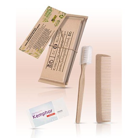 2er Set/ Zahnpflegeset und Kamm mit Schnur Go Green Bio Neutral