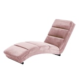 thumbnail of SalesFever Relaxliege | Stoffbezug in Samt-Optik | Gestell Metall schwarz | B 60 x T 170 x H 82 cm | rose