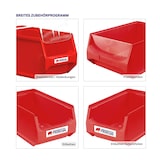 thumbnail of PROREGAL 5x Blaue Sichtlagerbox 4.1 mit Griffstange & Abdeckung | HxBxT 15x20x35cm | 7,2 Liter | Sichtlagerbehälter, Sichtlagerkasten