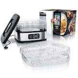 thumbnail of Arendo Dörrautomat mini mit Temperaturregler - Dehydrator - 5 Etagen - Timer 1 bis 72 h - 5 Einlegefächer - je Fach zwei Höhen - Food Fleisch Kräuter