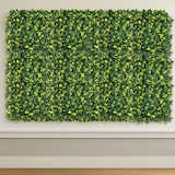thumbnail of WellHome – Kunstmatige Verticale Tuin – Hekkenpaneel 100x100 cm voor binnen en buiten – Bladeren in groen en geel