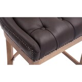 thumbnail of Taburete Lakewood Cuero Aútentico & Madera Clara Marrón