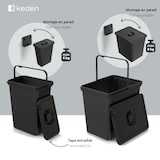 thumbnail of Keden Systema Cubo de Reciclaje 23L con Tapa en color Negro