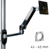thumbnail of Ergotron LX Arm Monitorhalterung für Rohre / Säulen 41-45 mm, silber