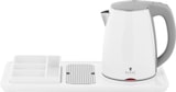 thumbnail of Royal Catering Bollitore elettrico professionale per hotel - Bianco - 1,2 L - 1.800 W - Con stazione tè e caffè