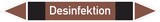 thumbnail of Rohrleitungskennzeichen Desinfektion - 187x26 mm Folie selbstklebend