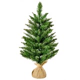 thumbnail of HOMCOM Árbol de Navidad Artificial Pequeño de 60 cm Altura con 70 Ramas Base de Tela Mini Árbol Navideño Realista para Interior Verde