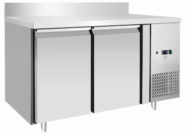 METRO Professional Banco refrigerato GCC2100BS, acciaio inox, 136 x 70 x 95 cm, 215 l, refrigerazione ventilata, 250 W, con serratura, argento