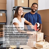 thumbnail of m-office Cinta Adhesiva, Cinta Adhesiva Marrón de Embalar, Rollo de Cinta para Embalaje de Cajas, Envíos y Mudanzas (3 und, 36mm x 120m)