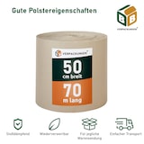 thumbnail of 2 x Rollenwellpappe (0,5 x 70 m) Wellkarton Füllmaterial Polster Schutz Rollwellpappe BB-Verpackungen