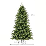 thumbnail of COSTWAY Albero di Natale artificiale da 210 cm con luci, abete con 11 modalità di illuminazione, 3 timer automatici, verde