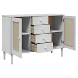 thumbnail of Helloshop26 - Buffet Sideboard Kommode Kleiderschrank Aufbewahrungsmöbel Organizer für Küche und Wohnzimmer Rattanoptik 112 x 40 x 02_0036223