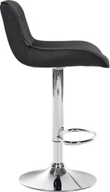 thumbnail of DELUKE® Barhocker 2er Set TAMPA - Dunkelgrau, Stoff, Chrom | Barhocker mit Lehne Barstuhl Tresenhocker Tresenstuhl Kneipenhocker Kneipenstuhl