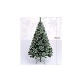 thumbnail of Árvore de Natal 150cm 1.5m Árvore de Natal artificial Decoração de Natal com suporte metálico Ramos verdes com efeito de neve