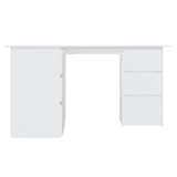 thumbnail of Scrivania Ad Angolo Bianca 145x100x76 Cm In Legno Multistrato scrivania ufficio moderna economica