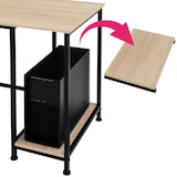 thumbnail of tectake Secretária Hamilton 138x138x75,5cm  Madeira Industrial Clara, Carvalho Sonoma