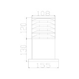 thumbnail of Lampioncino da esterno giardino paletto cilindro IP54 Bronx Maytoni-O576FL-01B1