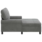 thumbnail of vidaXL Lounge-Liege mit Kissen Dunkelgrau 91 x 157 x 91 cm Samt