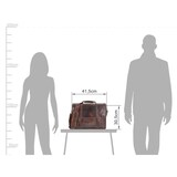 thumbnail of Greenburry Rugged Aktentasche Businesstasche Leder 41x30 cm braun