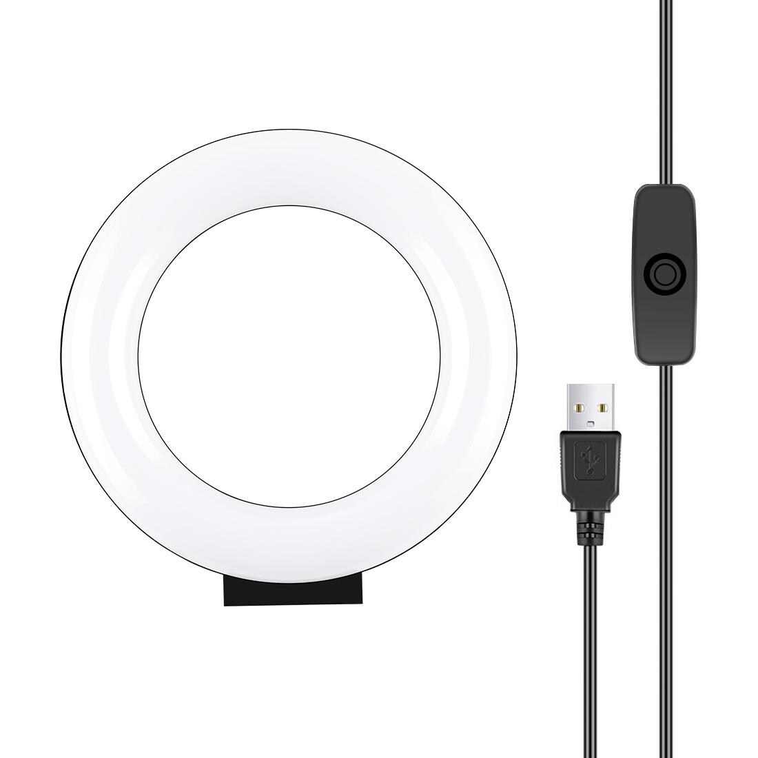 Ring Light LED 12cm Pour Selfie Beauté Et Vlogging Portable USB YONIS