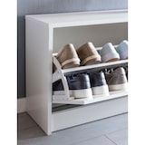thumbnail of Schuhbank CLOEY Schuhkipper Holz Flurbank Schuhschrank Sitzbank Flur 80 cm Bank