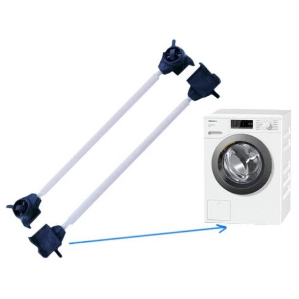 Carrellino estensibile per spostare elettrodomestici mobili - 35-51 cm