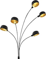 thumbnail of Helloshop26 - Moderne höhenverstellbare Stehlampe 200 cm hoch 5 Leuchten gemütliches Ambiente schwarzer Stahl