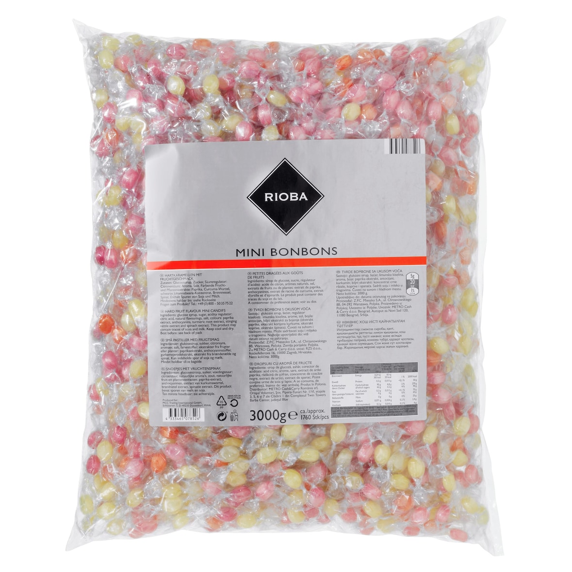 RIOBA  Mini-Bonbons Giveaway Frucht (3kg)