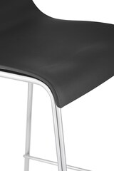 thumbnail of CHEFGASTRO Barhocker MAUI Chrom 4-Fuﬂ Gestell HxBxT 100x43x48cm Kunststoff Schwarz Barstuhl