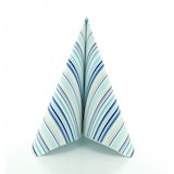 thumbnail of Sovie HOME Serviette Stefano in Blau aus Linclass® Airlaid 40 x 40 cm, 12 Stück - Streifen