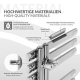 thumbnail of ECD Germany Badheizkörper Iron EM 600×1200 mm Chrom, Designheizkörper Paneelheizkörper Radiator, Handtuchwärmer Handtuchtrockner