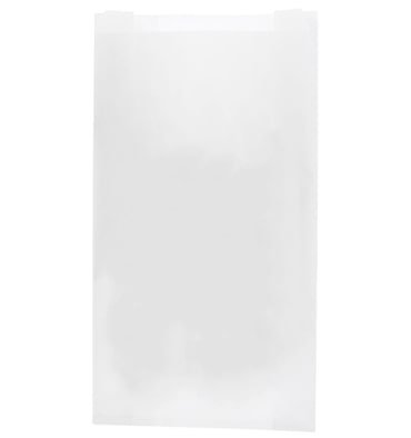 MONOUSO - Bolsa de Papel Blanca 14+7x24cm (100 Uds)