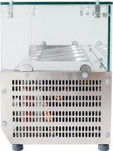 thumbnail of Romux® Kühlvitrinen für Tapas 150x33x44 cm aus Edelstahl und Glashaube mit 7 Becken GN 1/4 | Gekühlte Vitrine mit digitalem Dixell-Thermostat