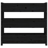 thumbnail of Helloshop26 - Hochbeet für Pflanzen und Blumen Terrasse Garten 112 x 25 x 104,5 cm massives schwarzes Kiefernholz 02_0037397
