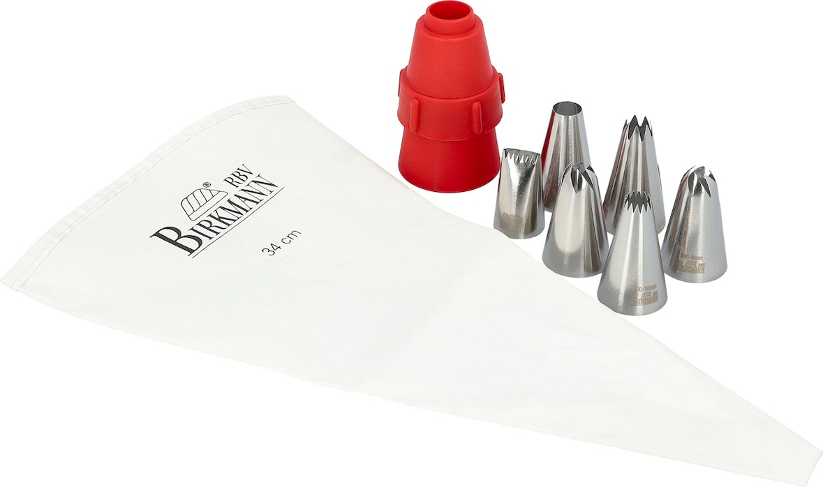 Birkmann Easy Baking Spritzbeutel-Set 8-tlg. - A