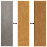 thumbnail of Helloshop26 - Jardinière bac lit surélevé plantes fleurs jardin terrasses murales lot de 2 Rouillé acier corten 53 x 10 x 17 cm 02_0039118