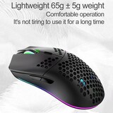 thumbnail of Souris Gaming Sans Fil RGB Légère Avec Batterie Longue Durée Bleu YONIS