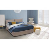 thumbnail of Dmora Doppelbett Jasmine, Containerbett mit Kunstlederbezug, 100% Made in Italy, Frontöffnung, inklusive Matratze Cm 160x200, Turteltaube