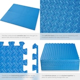 thumbnail of tectake Bodenschutzmatte 12-tlg. - 12er Set blau