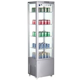 thumbnail of METRO PROFESSIONAL Vetrina panoramica refrigerata GGC3270SV, 51.5 x 48.5 x 189.5 cm, 270 L, 4 ripiani regolabili, con 4 ruote, argento